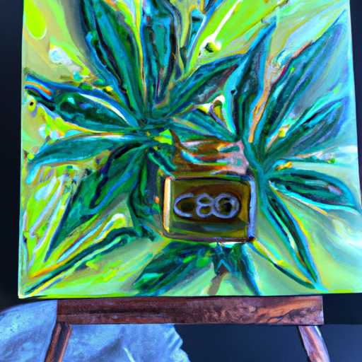 CBD oil painting, award winning